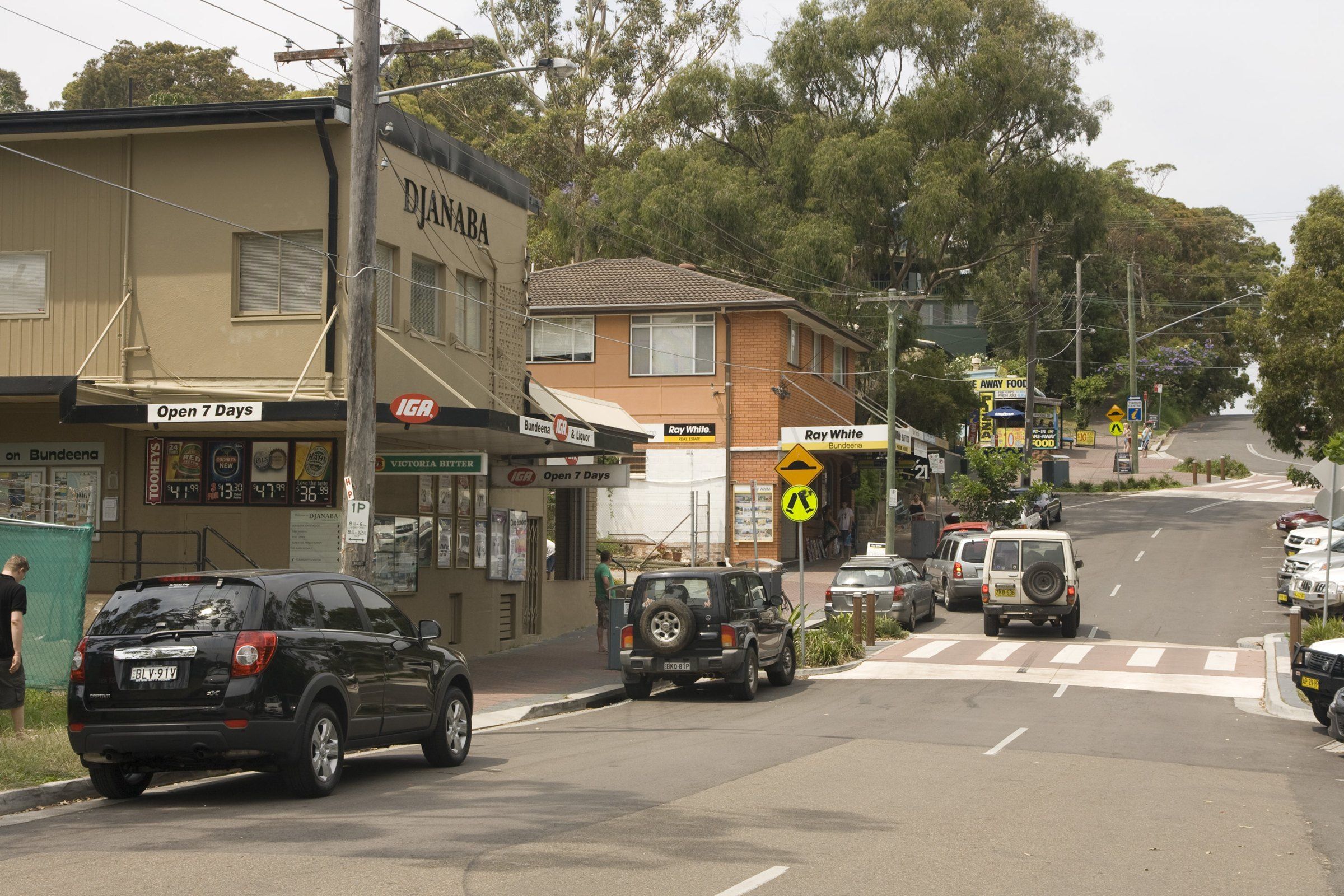 The main street of Bundeena village