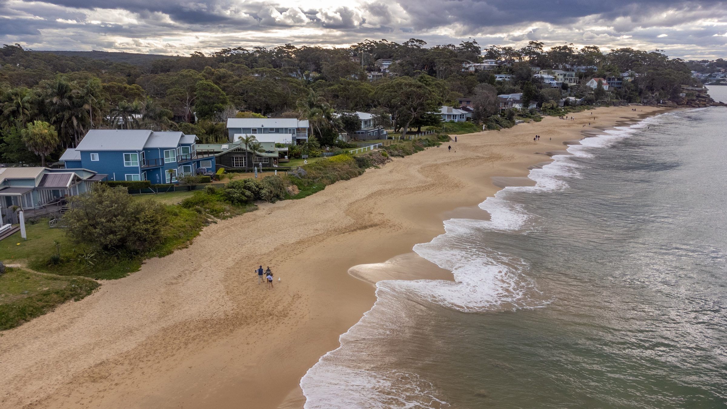 Hordern Beach at Bundeena from above